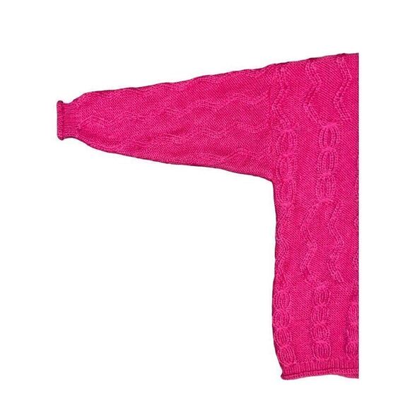 Allison Blair Barbiecore Pink Mohair Wool Blend Pullover Sweater Size Med - Picture 10 of 16